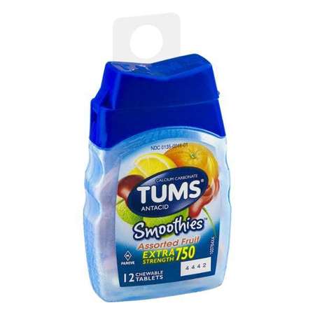 TUMS Tums Extra Strength Assorted Fruit 12 Count, PK72 60000000042016